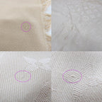 Louis Vuitton Heaven Shawl Large Monogram Fringe Silk Wool Beige Scarf — view 8