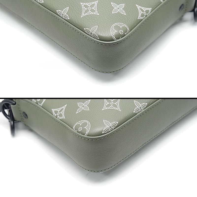 Louis Vuitton Monogram Shadow Trio Messenger Coin Purse Missing — view 5