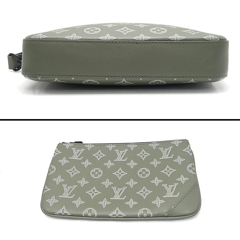 Louis Vuitton Monogram Shadow Trio Messenger Coin Purse Missing — view 6