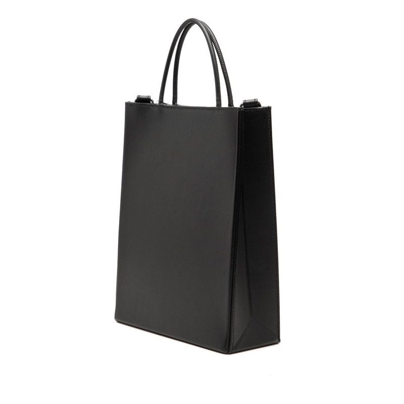 Fendi Shopping Small 2-Way Shoulder Bag Black Leather