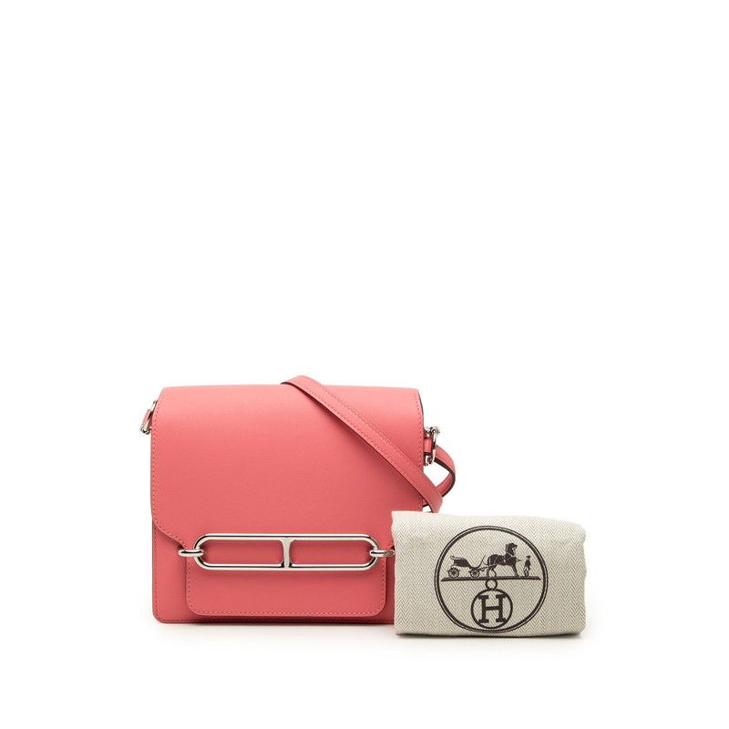 Hermes Roulis Shoulder Bag Rose Azalea Pink Swift