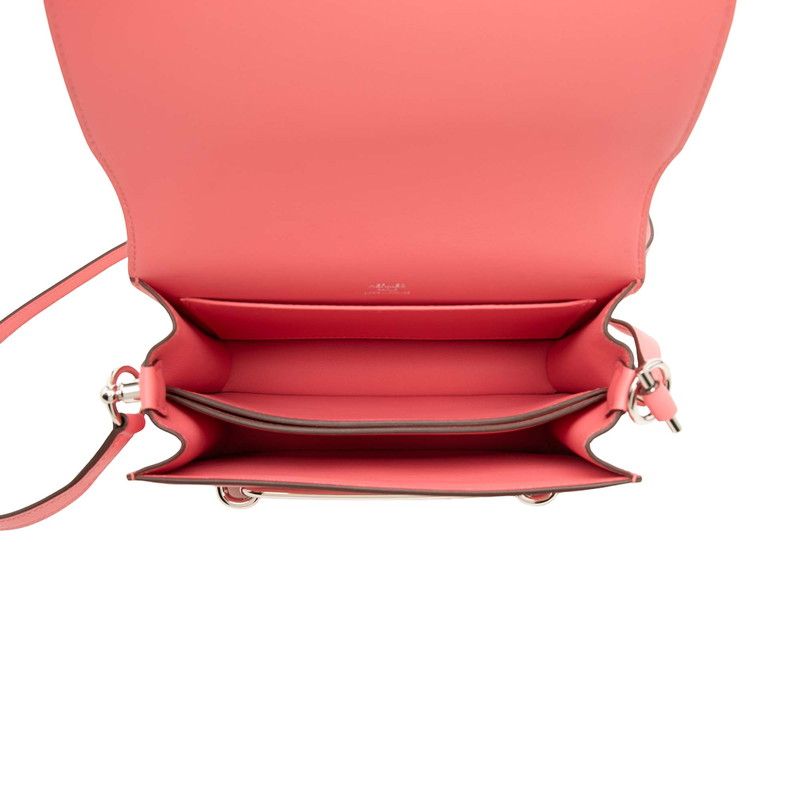 Hermes Roulis Shoulder Bag Rose Azalea Pink Swift