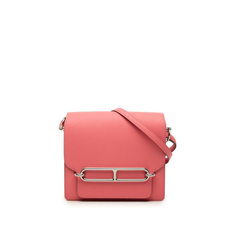 Hermes Roulis Shoulder Bag Rose Azalea Pink Swift