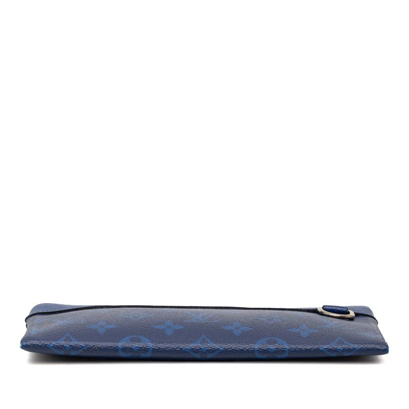 Louis Vuitton Taigarama Pochette Discovery PM Pouch Mini Clutch Cobalt Navy