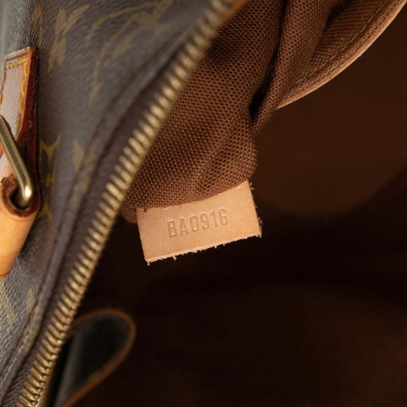 Louis Vuitton Monogram Alma Handbag Brown Leather