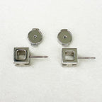 Hermes Earrings Cube Cage Ash Pink — view 3