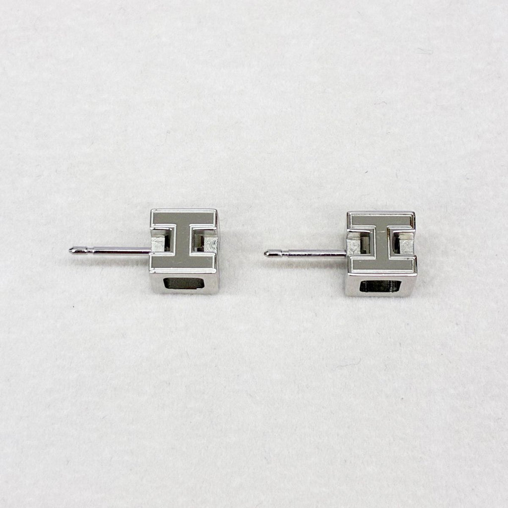 Hermes Earrings Cube Cage Ash Pink — view 6