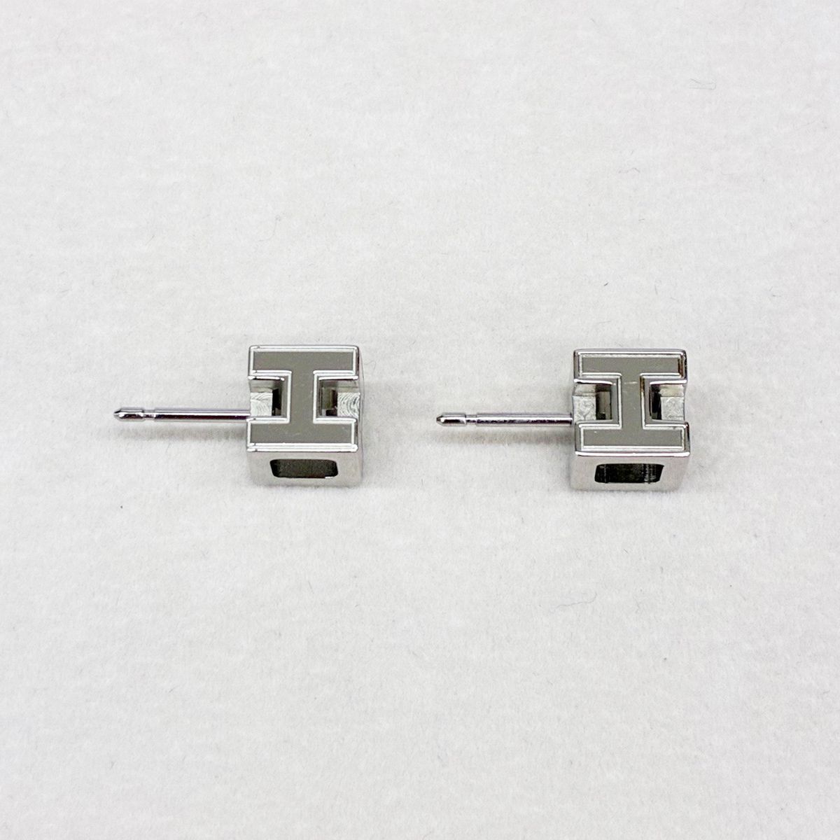 Hermes Earrings Cube Cage Ash Pink — view 6