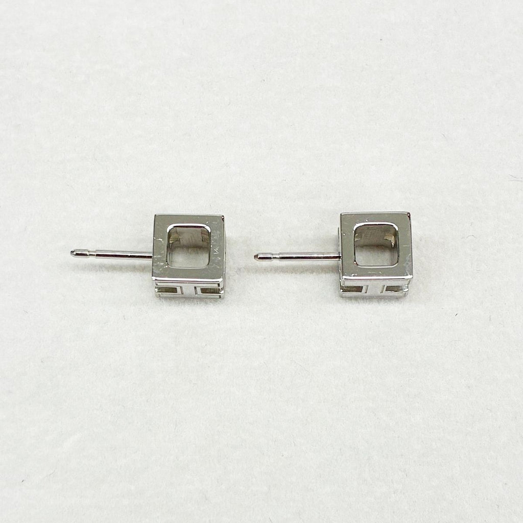 Hermes Earrings Cube Cage Ash Pink — view 5