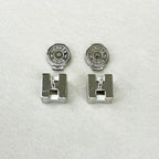 Hermes Earrings Cube Cage Ash Pink — view 2