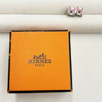 Hermes Earrings Cube Cage Ash Pink — view 7