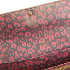 Louis Vuitton Monogram Leopard Print Portefeuille Sarah Bifold Wallet Brown — view 8
