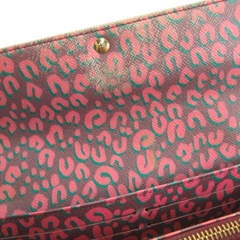 Louis Vuitton Monogram Leopard Print Portefeuille Sarah Bifold Wallet Brown — view 8