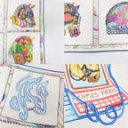 Hermes Heaven Carre 90 Chevaloscope Scarf Silk Blue Blanc Multicolor — view 8