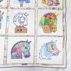 Hermes Heaven Carre 90 Chevaloscope Scarf Silk Blue Blanc Multicolor — view 6
