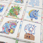 Hermes Heaven Carre 90 Chevaloscope Scarf Silk Blue Blanc Multicolor — view 2