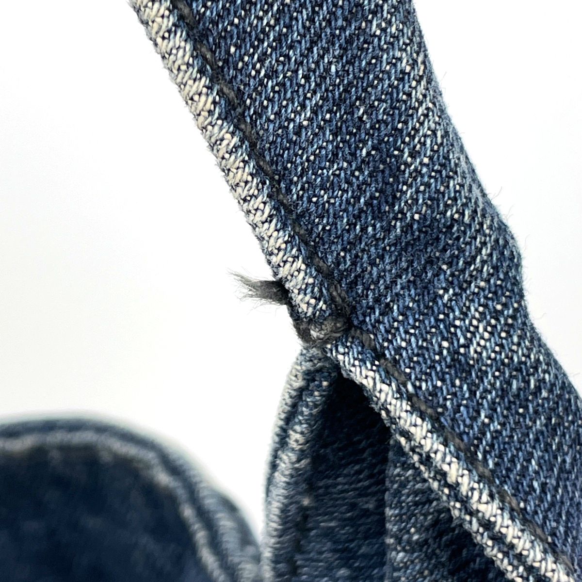 Prada Canapa Tote 2-Way Denim Navy — view 4