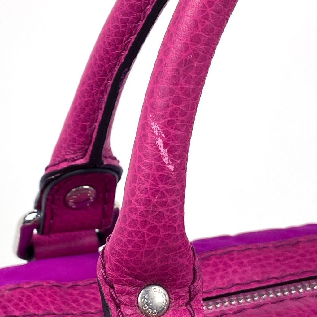Gucci GG Pattern Handbag Neoprene Fabric Pink — view 8