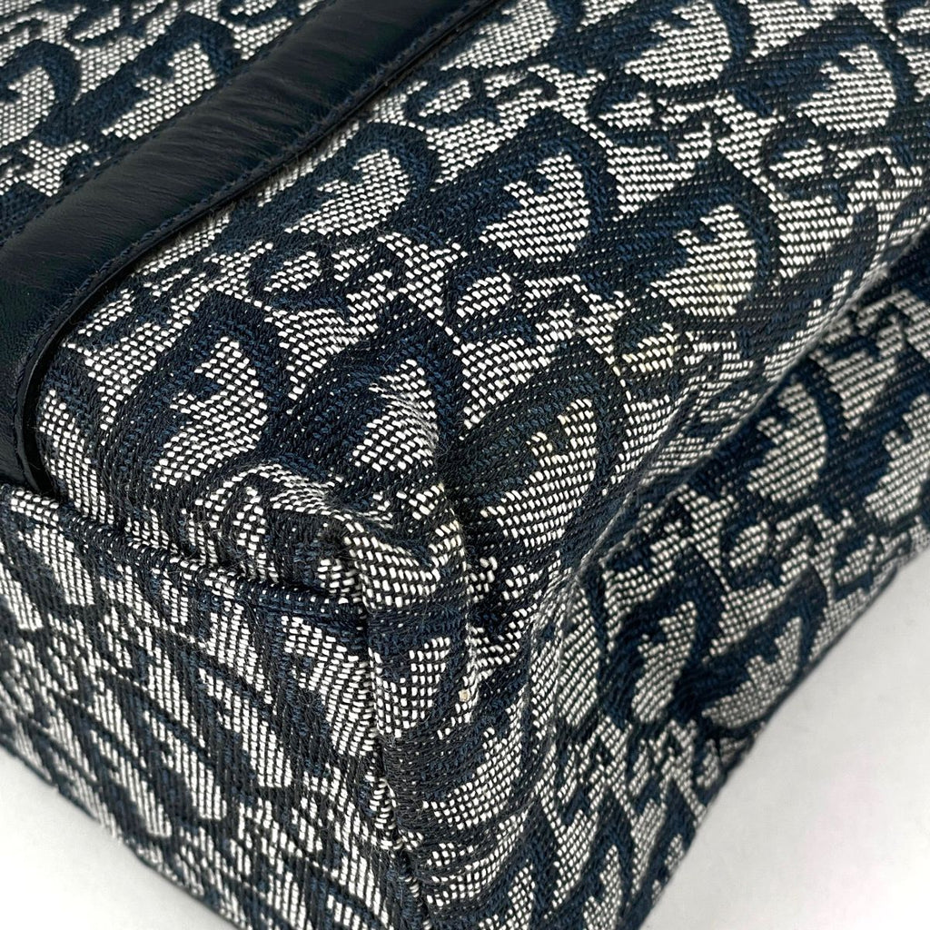 Dior Trotter Pattern Tote Canvas Navy — view 3