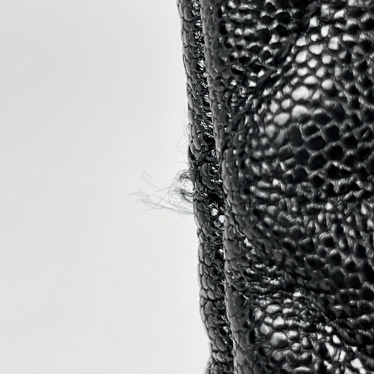 Chanel Boy Clutch CC Logo Quilted Caviar Leather Black — view 4