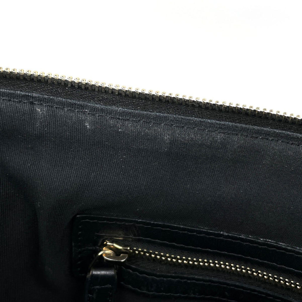 Chanel Boy Clutch CC Logo Quilted Caviar Leather Black — view 7
