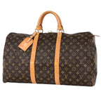 Louis Vuitton Keepall 50 Boston Bag Monogram Brown