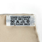 Hermes Carre 90 Animal Alphabet Scarf Silk Light Beige Blue — view 2
