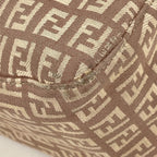 Fendi Zucchino Pattern Shoulder Bag Mamma Baguette Canvas Pink — view 3