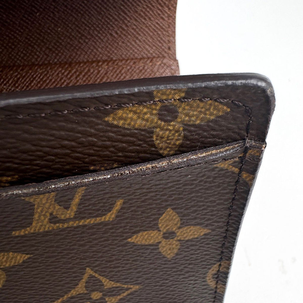 Louis Vuitton Portefeuille Alexandra Trifold Wallet Monogram Brown — view 5