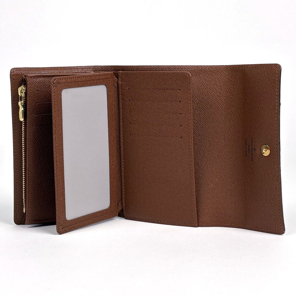 Louis Vuitton Portefeuille Alexandra Trifold Wallet Monogram Brown — view 8