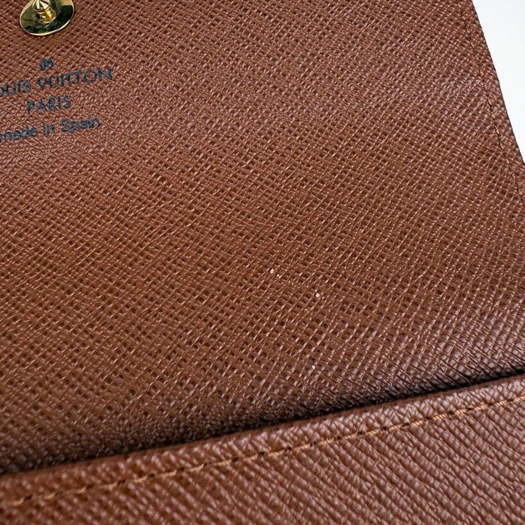 Louis Vuitton Portefeuille Alexandra Trifold Wallet Monogram Brown — view 4