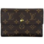 Louis Vuitton Portefeuille Alexandra Trifold Wallet Monogram Brown