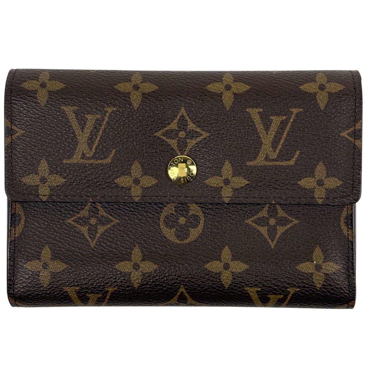 Louis Vuitton Portefeuille Alexandra Trifold Wallet Monogram Brown