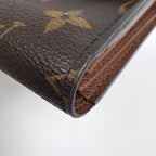 Louis Vuitton Portefeuille Alexandra Trifold Wallet Monogram Brown — view 3