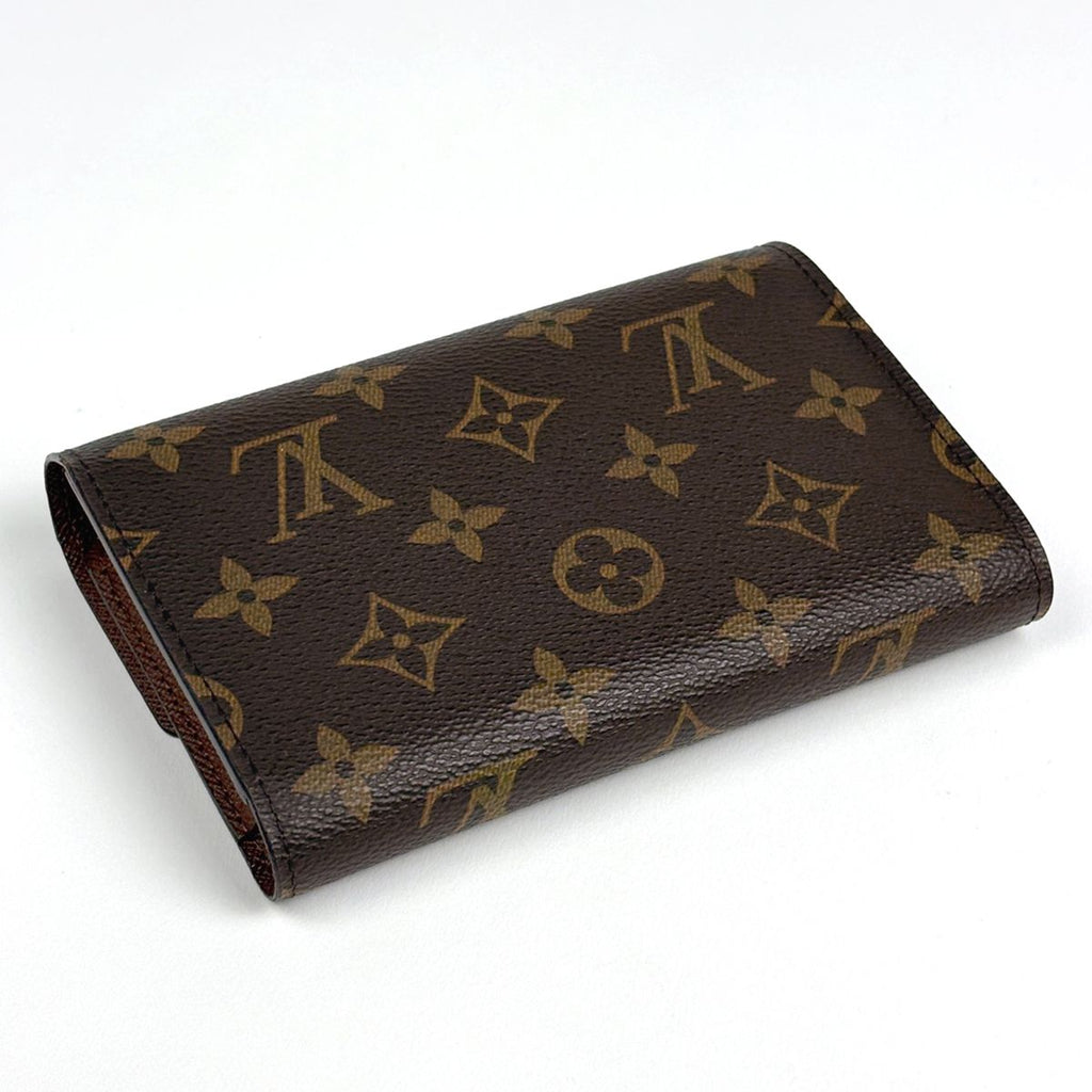 Louis Vuitton Portefeuille Alexandra Trifold Wallet Monogram Brown — view 2