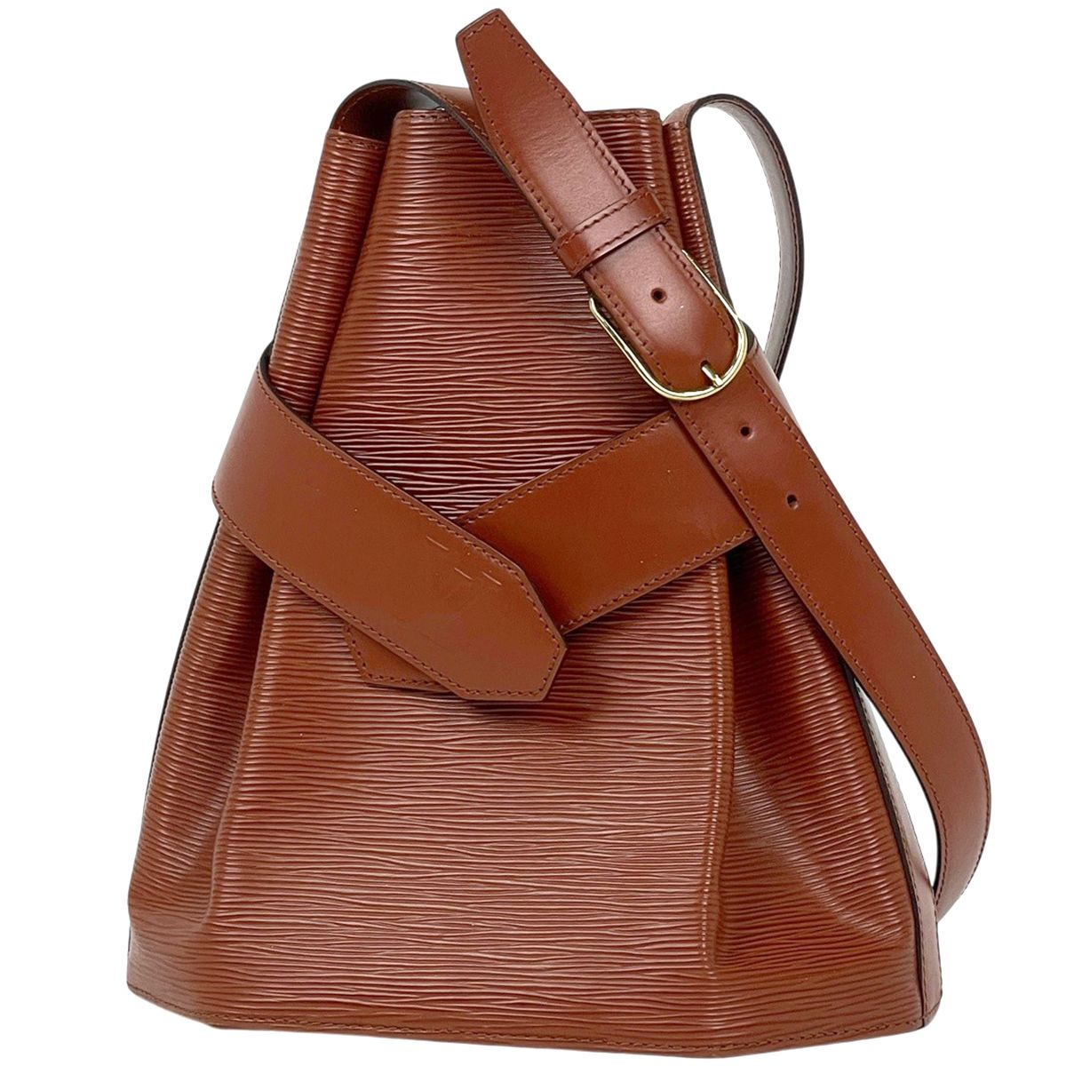Louis Vuitton Sac Shoulder Bag Epi Kenya Brown