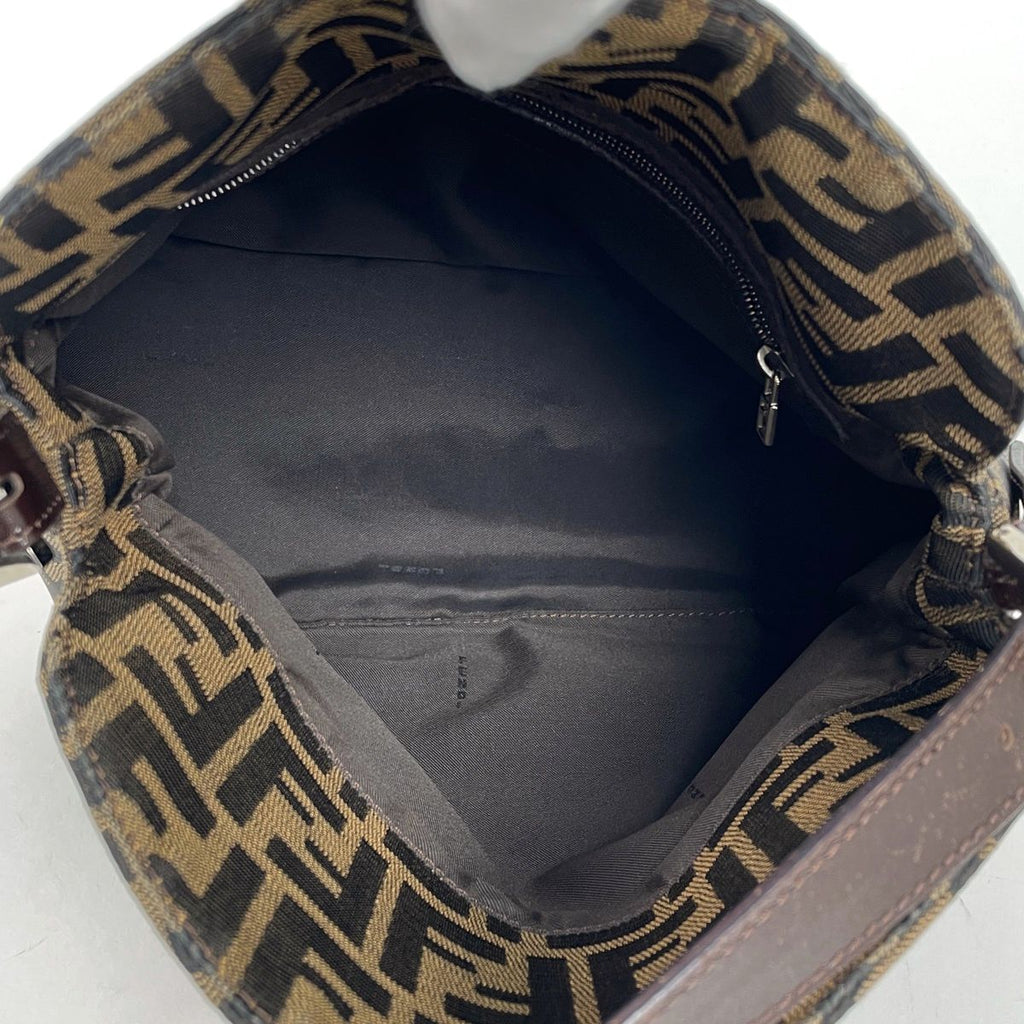 Fendi Zucca Pattern Shoulder Bag Canvas Brown — view 8
