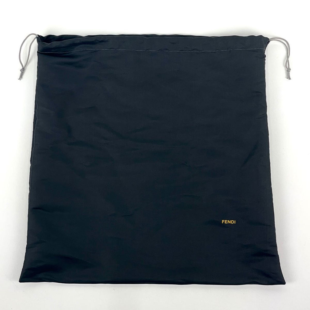 Fendi Zucchino Pattern Shoulder Bag Canvas Black — view 9