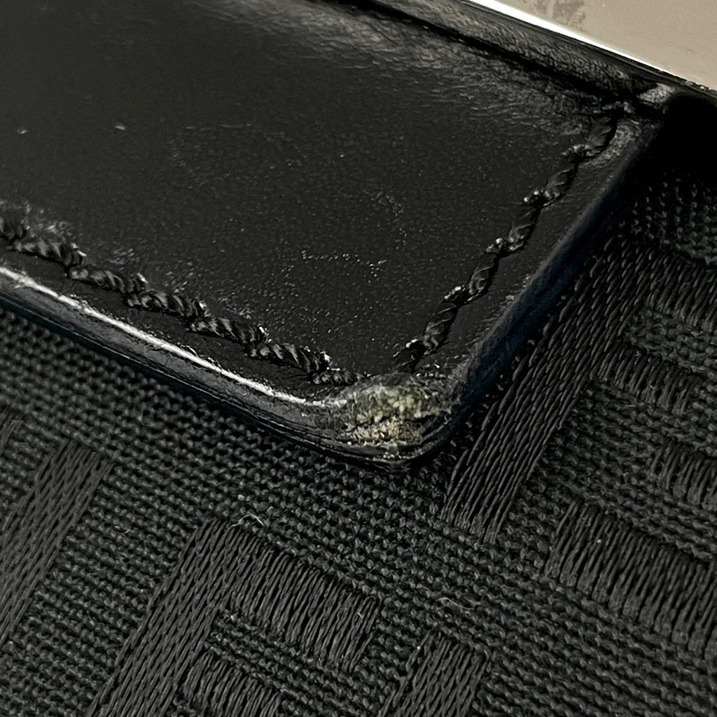 Fendi Zucchino Pattern Shoulder Bag Canvas Black — view 4