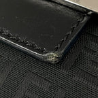 Fendi Zucchino Pattern Shoulder Bag Canvas Black — view 4
