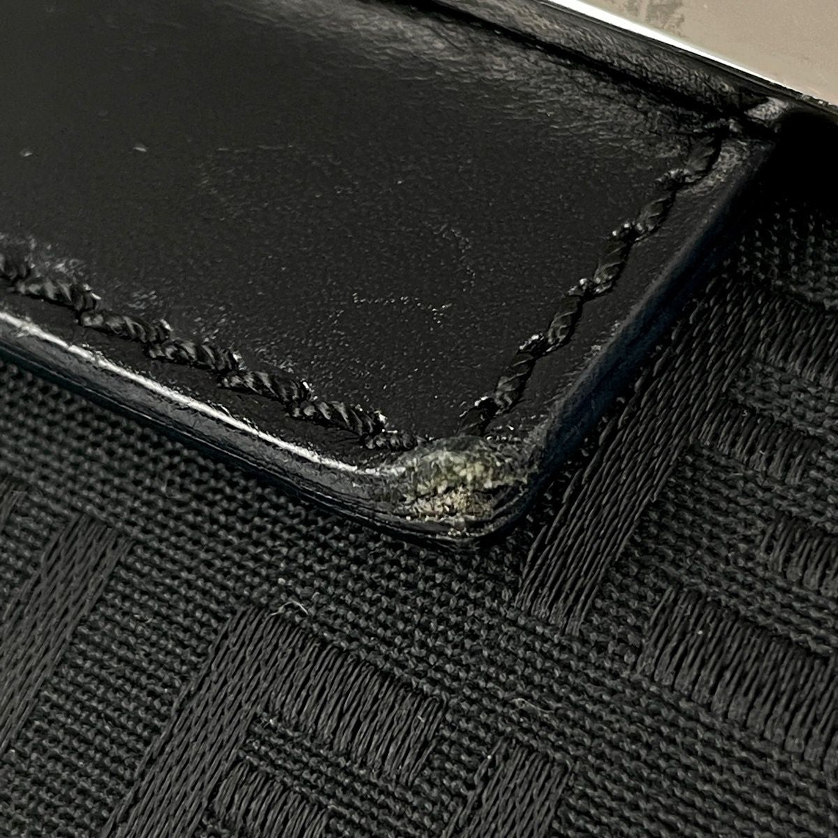 Fendi Zucchino Pattern Shoulder Bag Canvas Black — view 4