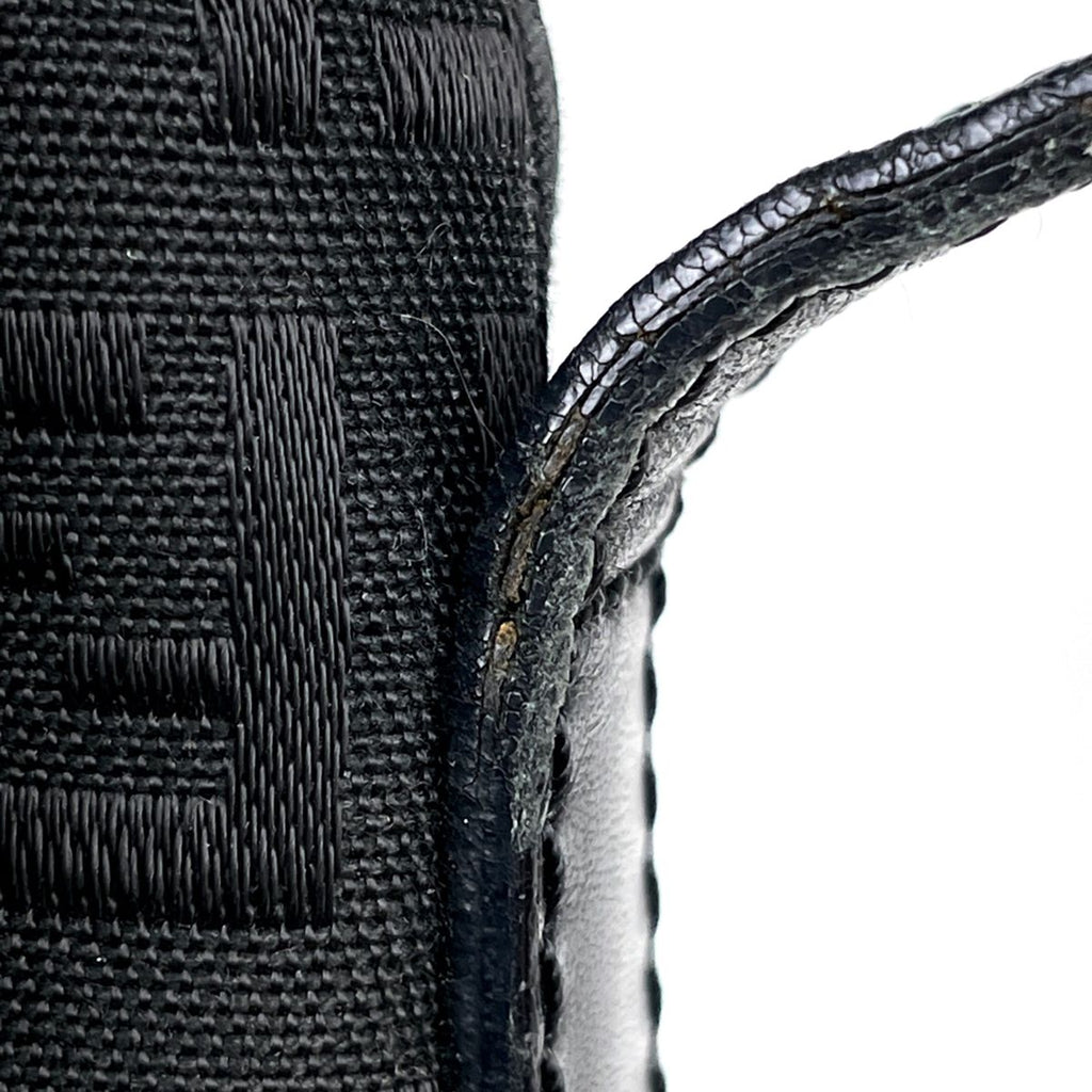Fendi Zucchino Pattern Shoulder Bag Canvas Black — view 5