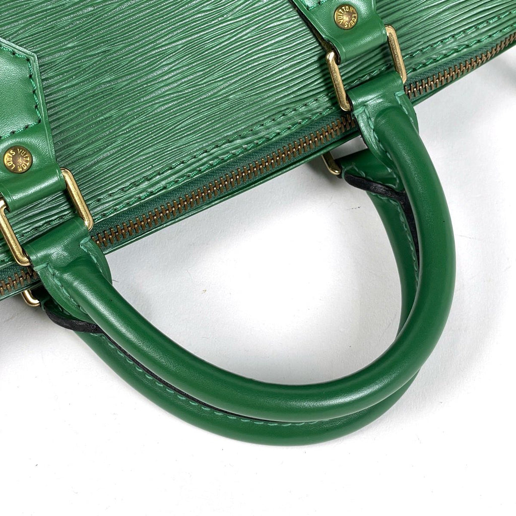 Louis Vuitton Speedy 30 Handle Mini Boston Bag Epi Borneo Green — view 5