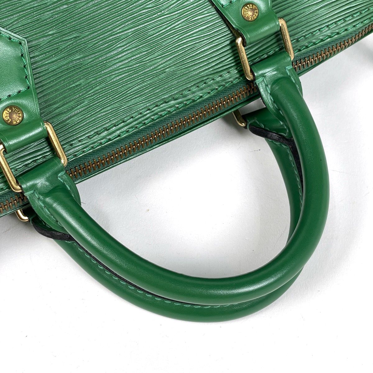 Louis Vuitton Speedy 30 Handle Mini Boston Bag Epi Borneo Green — view 5