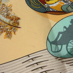 Hermes Carre 90 Couvee D Egg Scarf Silk Orange Multicolor — view 4