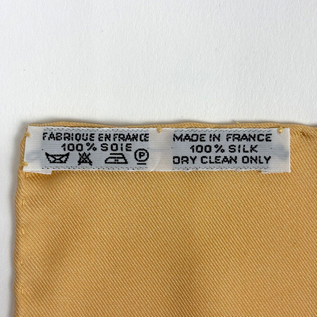 Hermes Carre 90 Couvee D Egg Scarf Silk Orange Multicolor — view 2