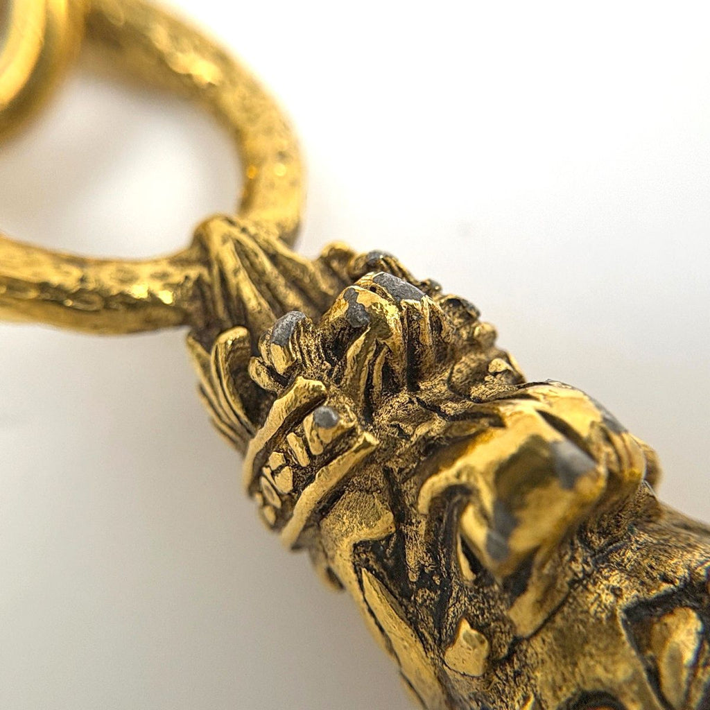 Chanel CC Logo Chain Necklace Triple Strand Long Gold Plated — view 5