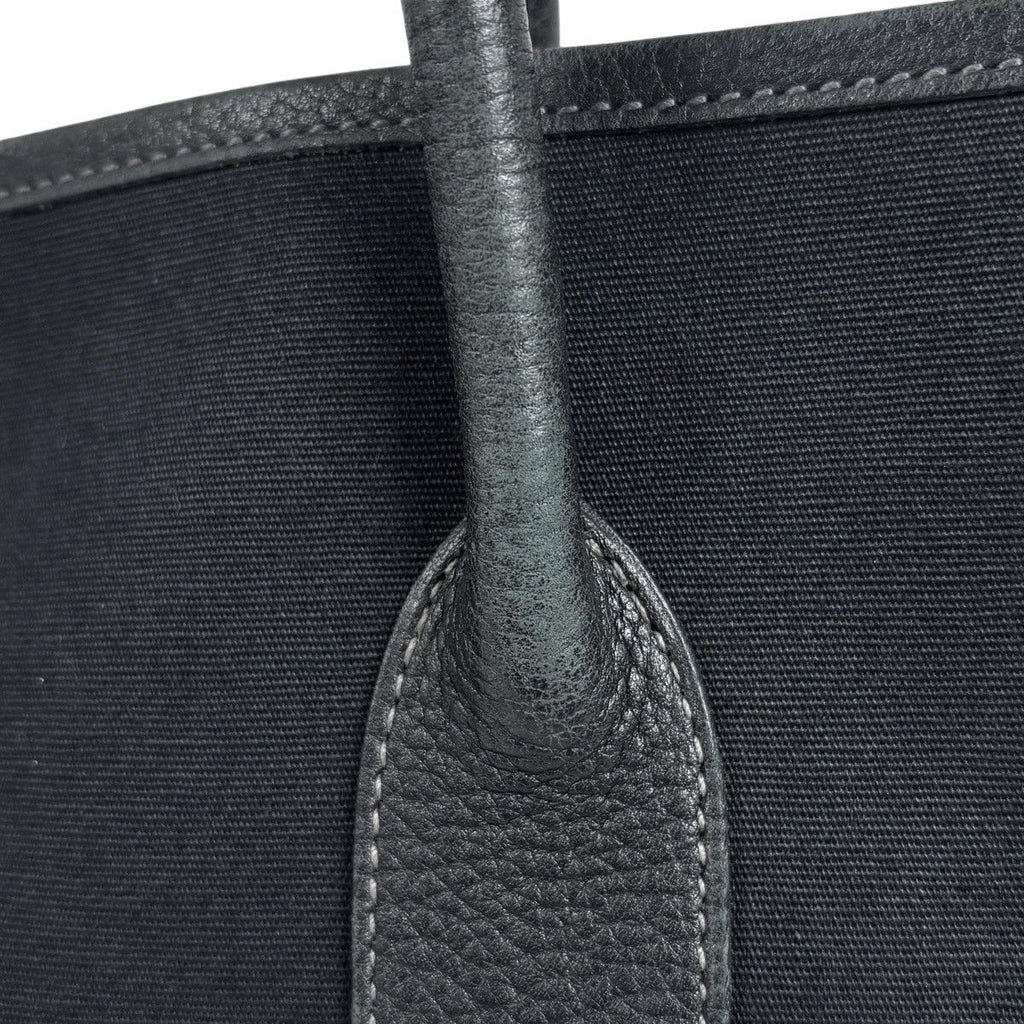 Hermes Garden Party PM Tote Toile Officier Noir — view 6