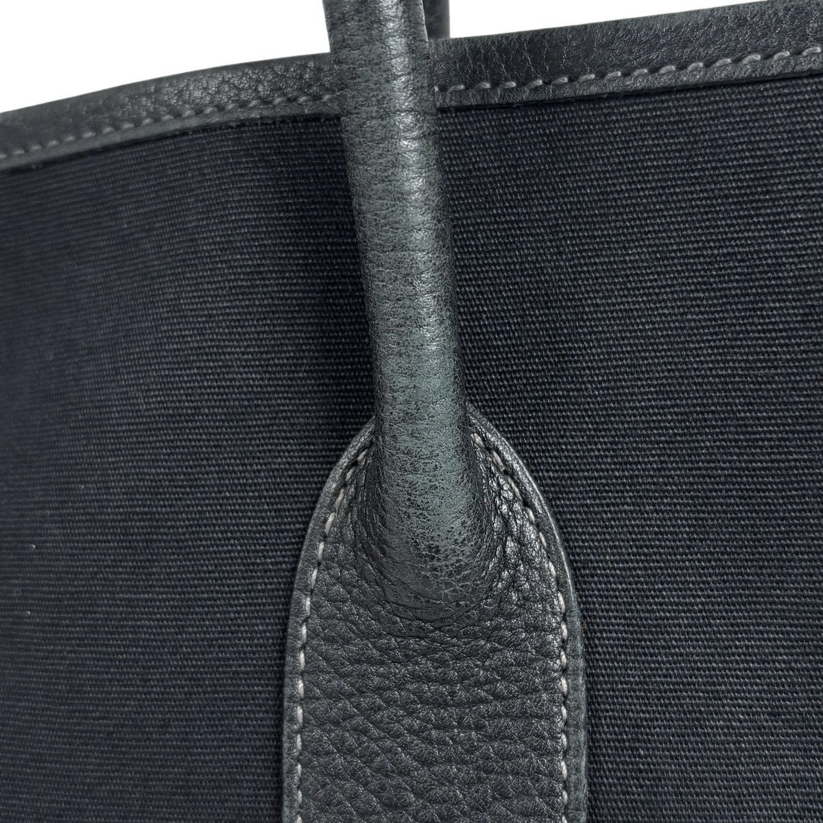 Hermes Garden Party PM Tote Toile Officier Noir — view 6