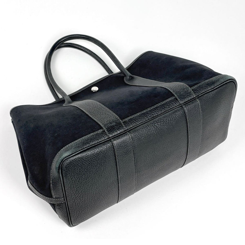 Hermes Garden Party PM Tote Toile Officier Noir — view 2